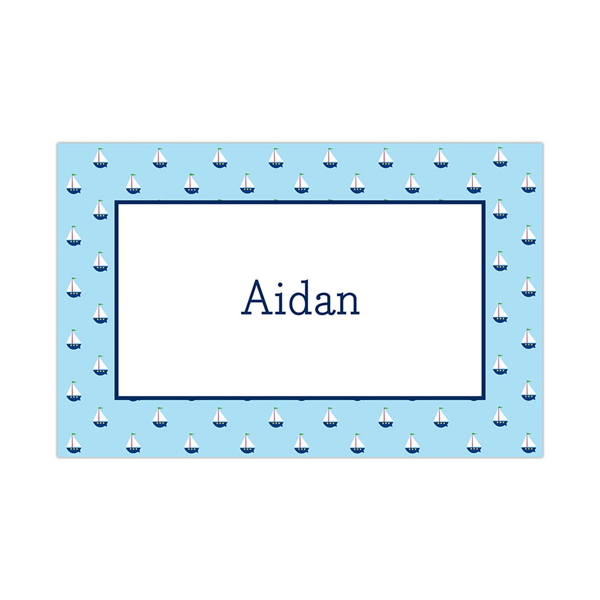 Little Sail Boat Placemat