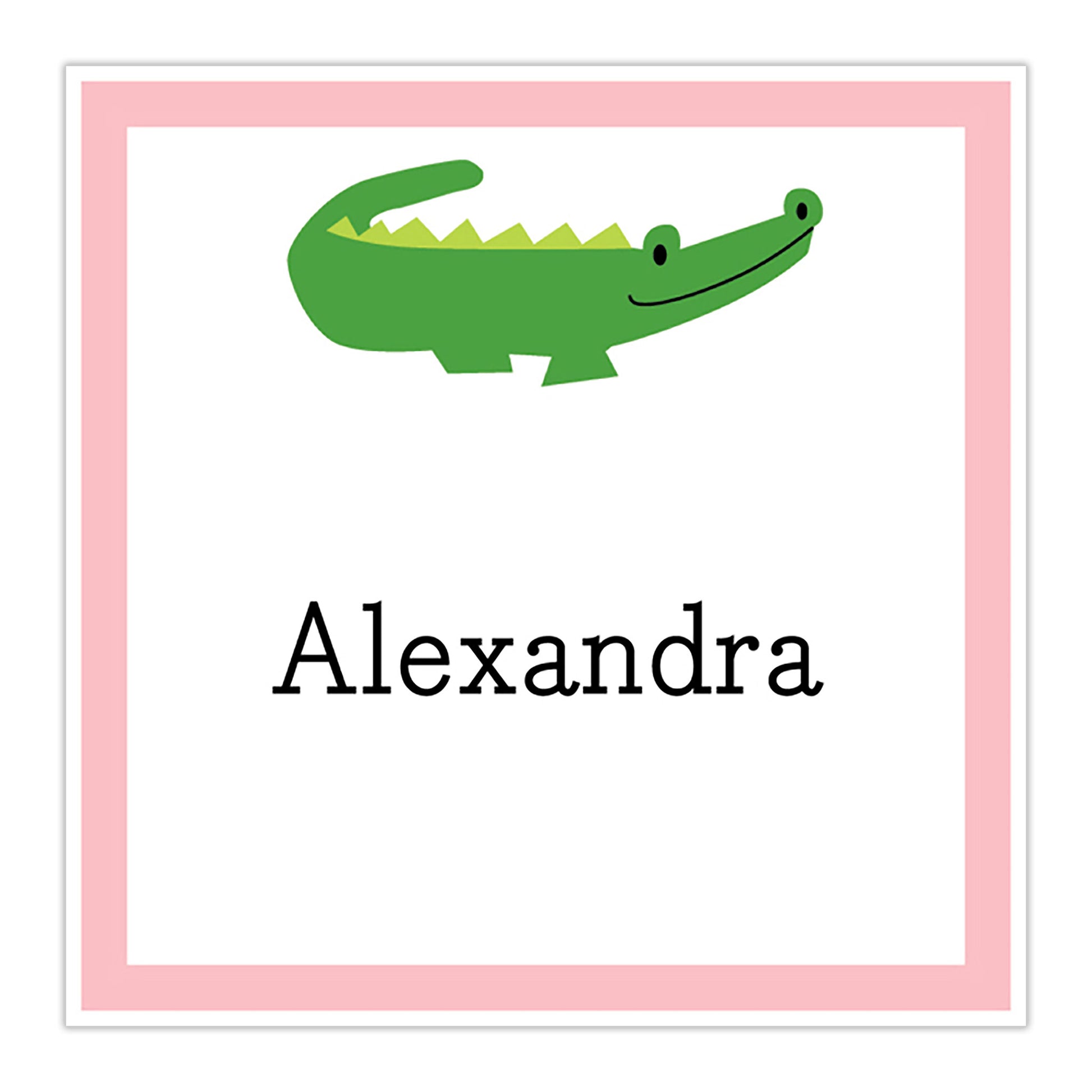 Alligator Square Sticker