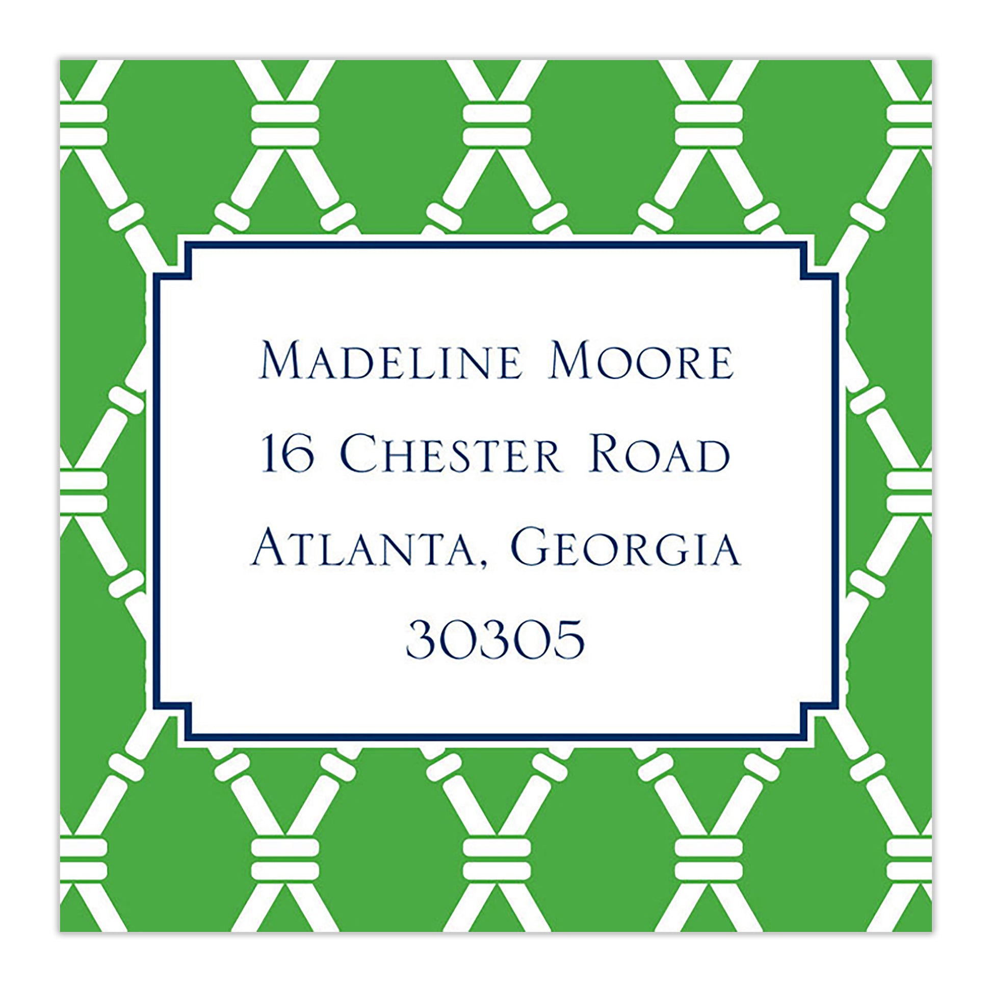 Bamboo Kelly Square Sticker