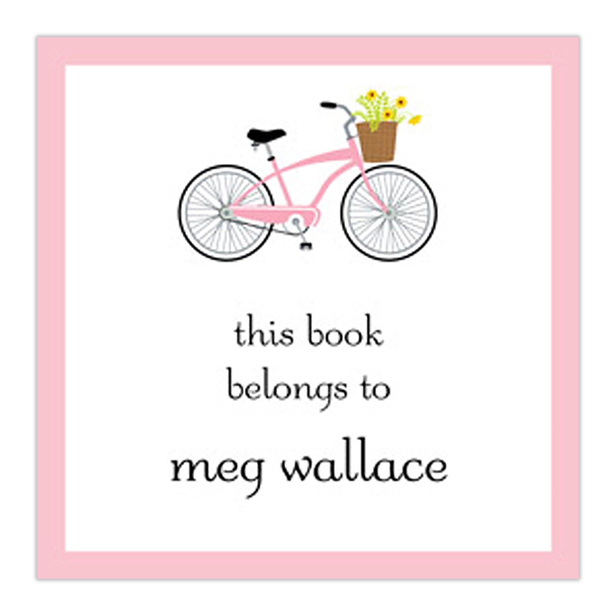 Bicycle Square Sticker