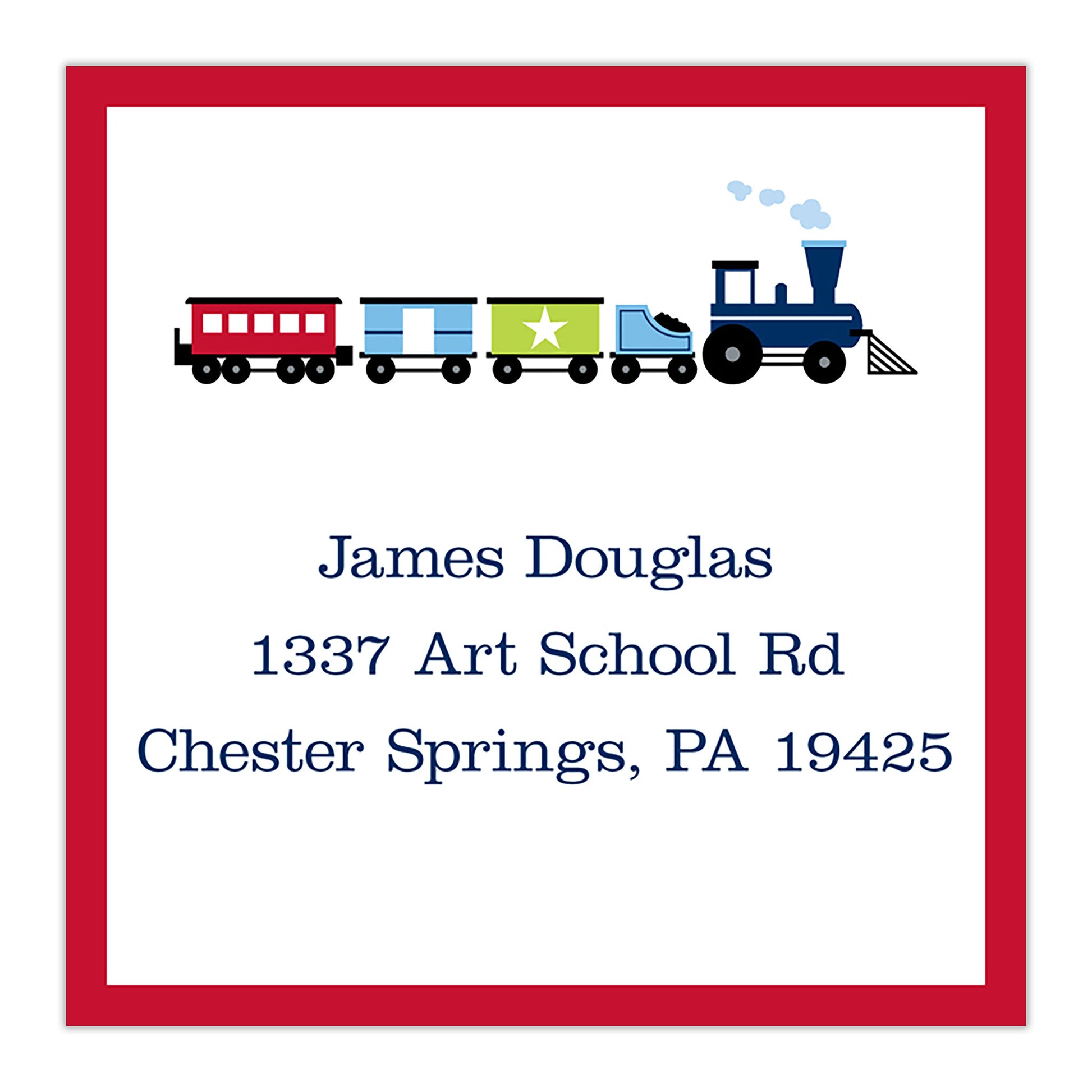 Choo Choo Train Square Sticker