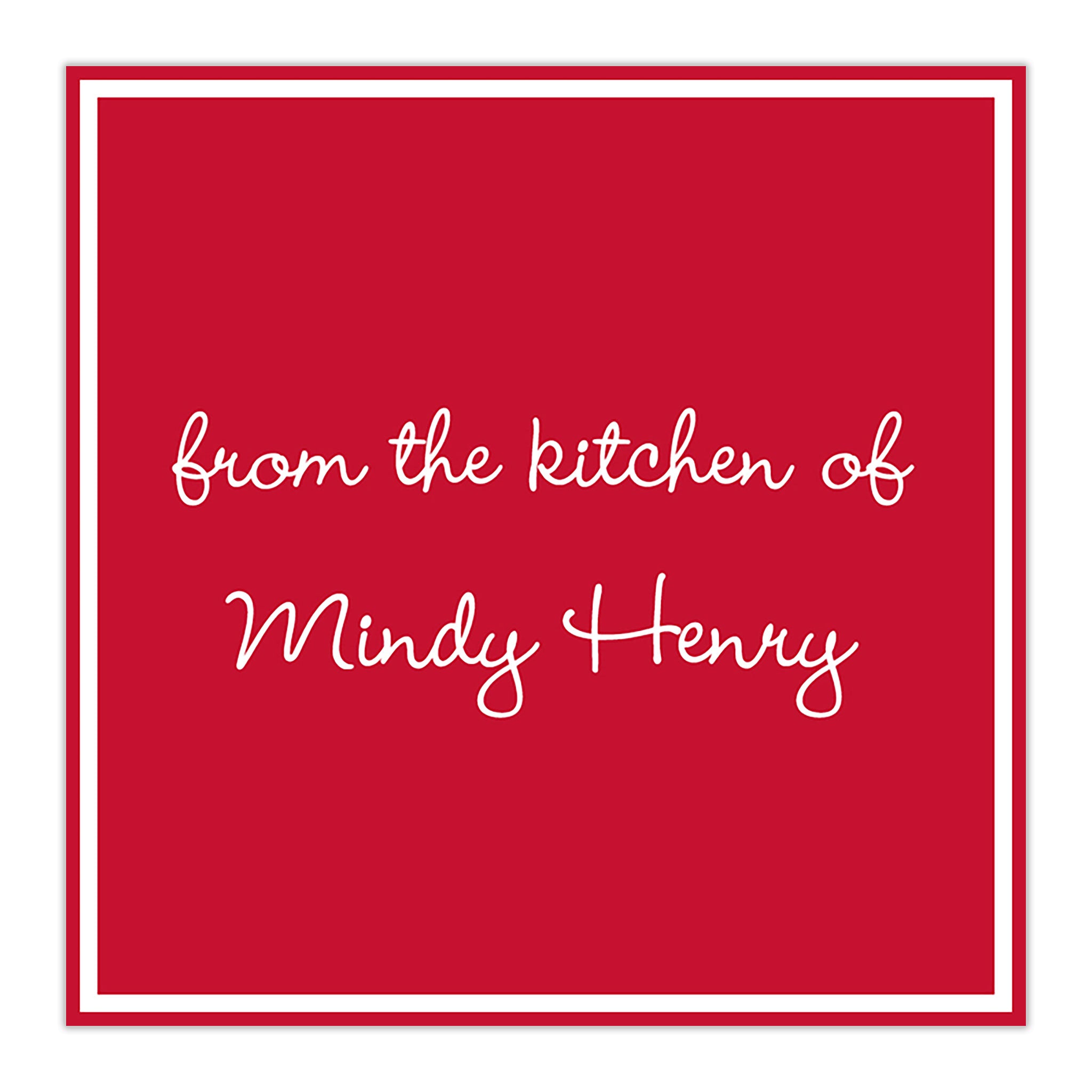 Classic Square Sticker Cherry