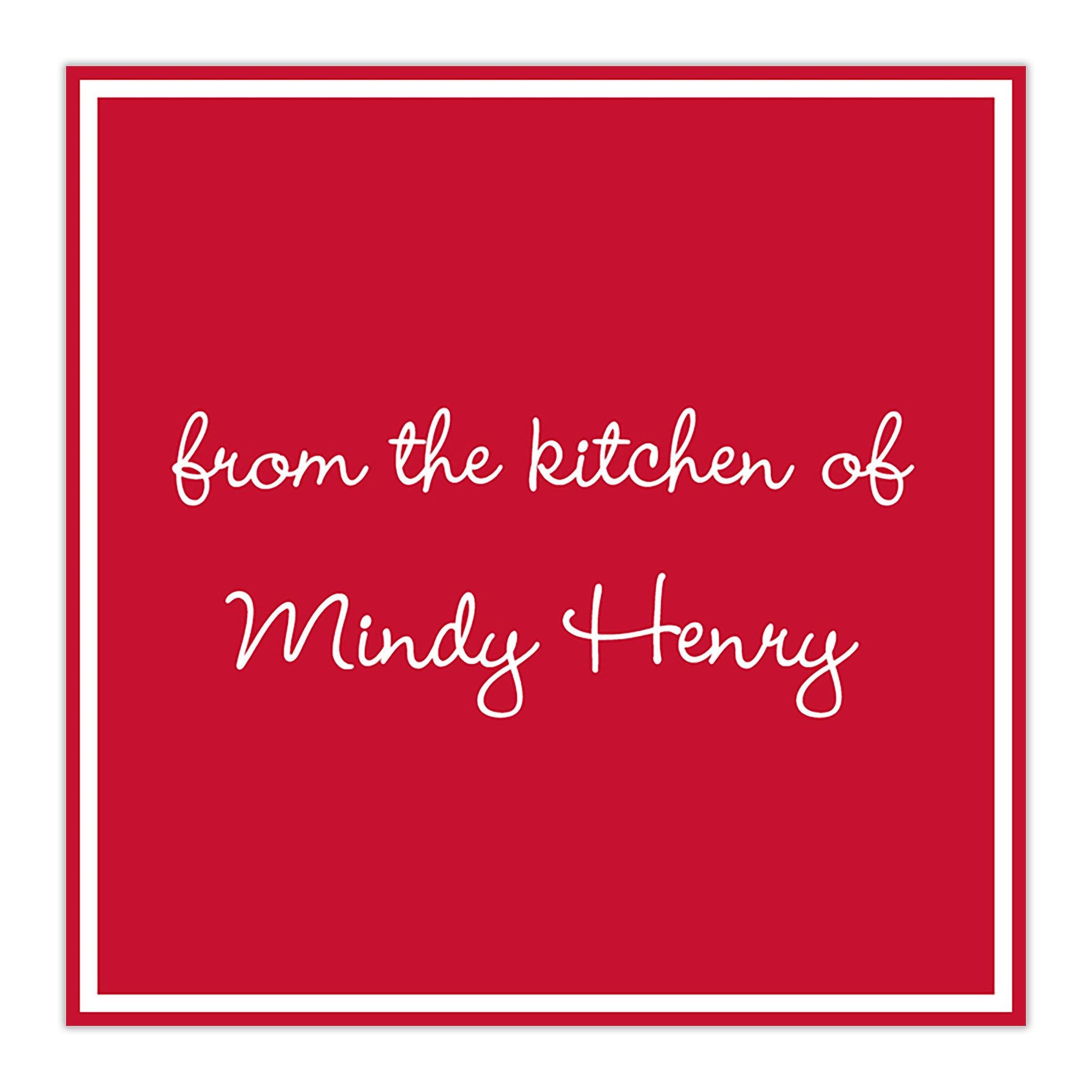 Classic Square Sticker Cherry