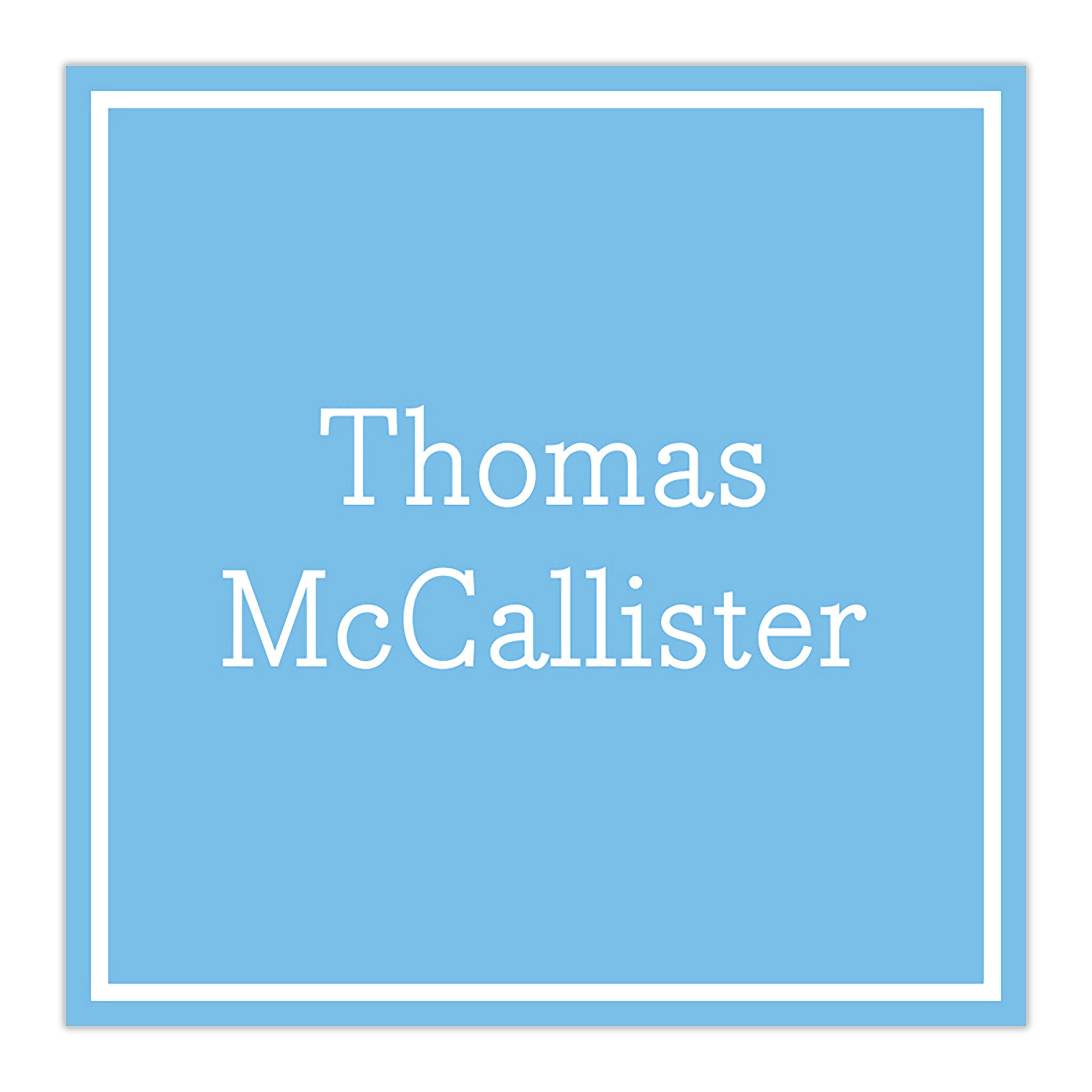 Classic Square Sticker Cornflower