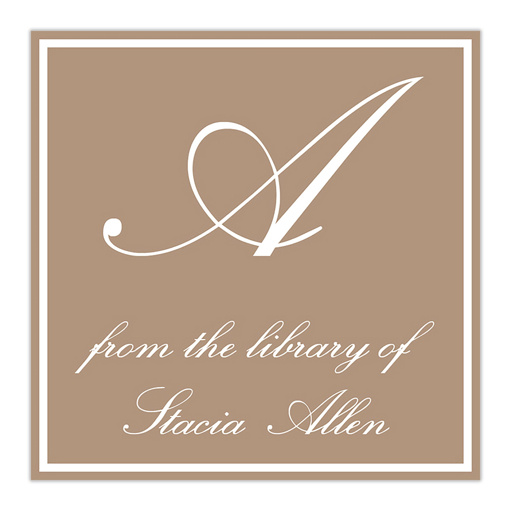 Classic Square Sticker Mocha