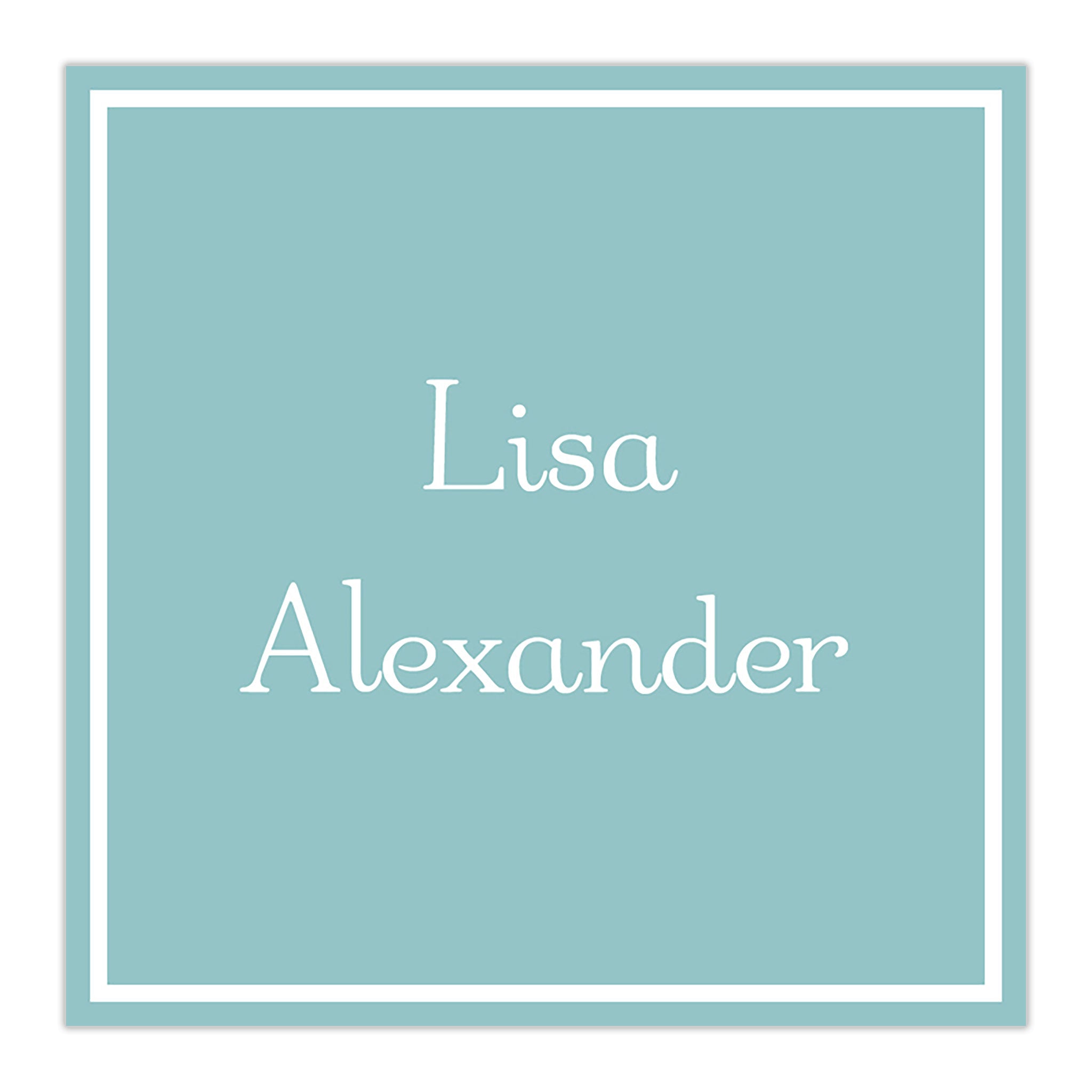 Classic Square Sticker Slate