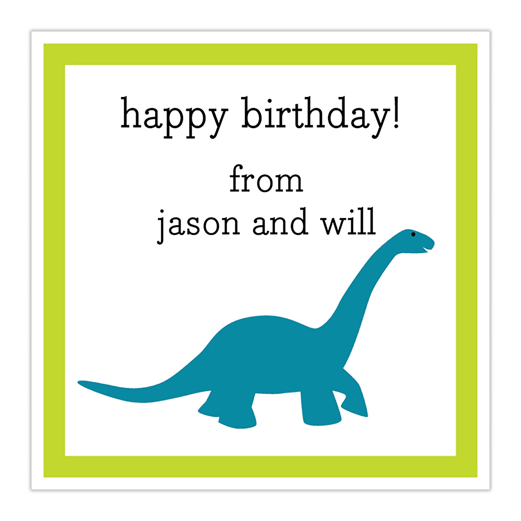 Dinosaur  Square Sticker