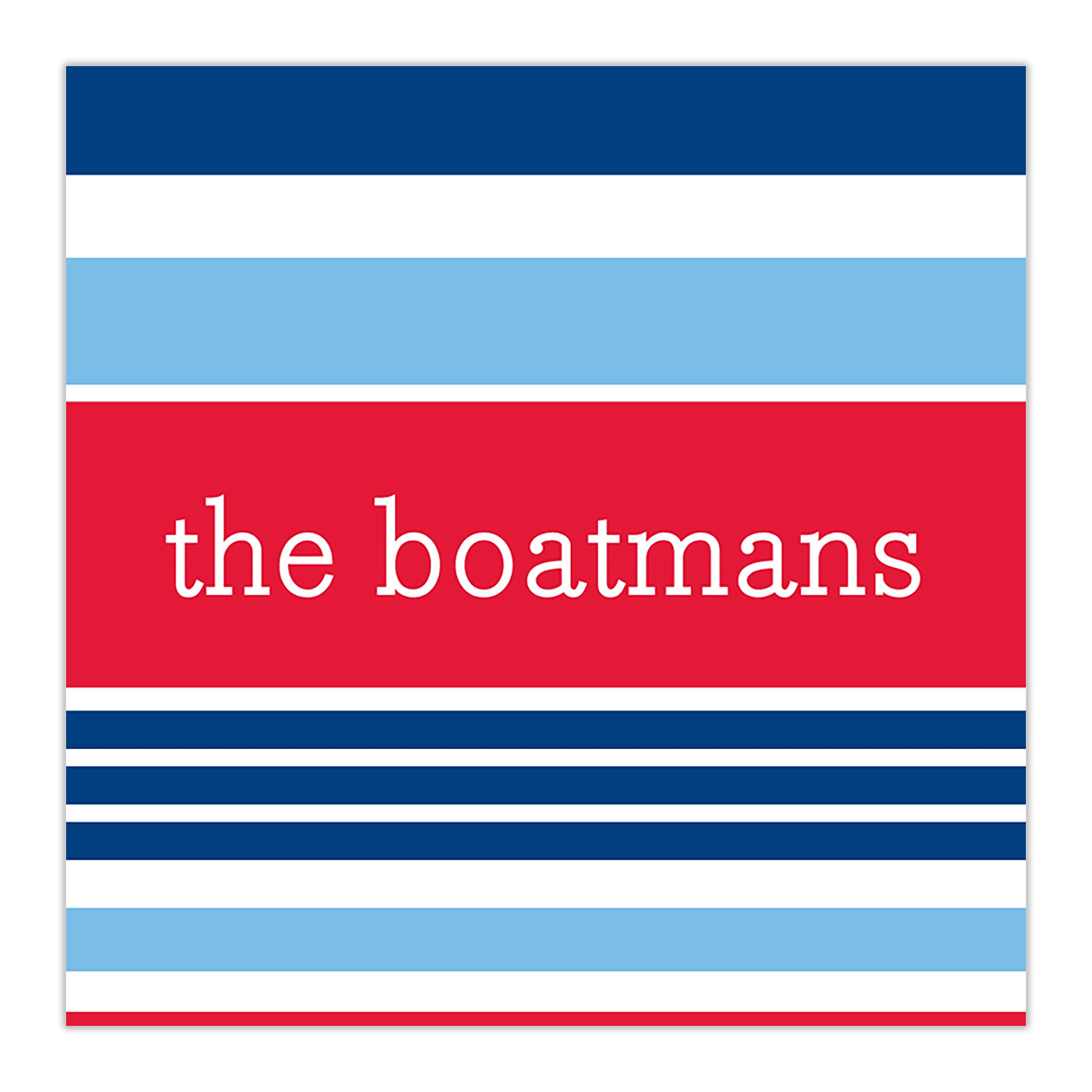 Espadrille Nautical Square Sticker