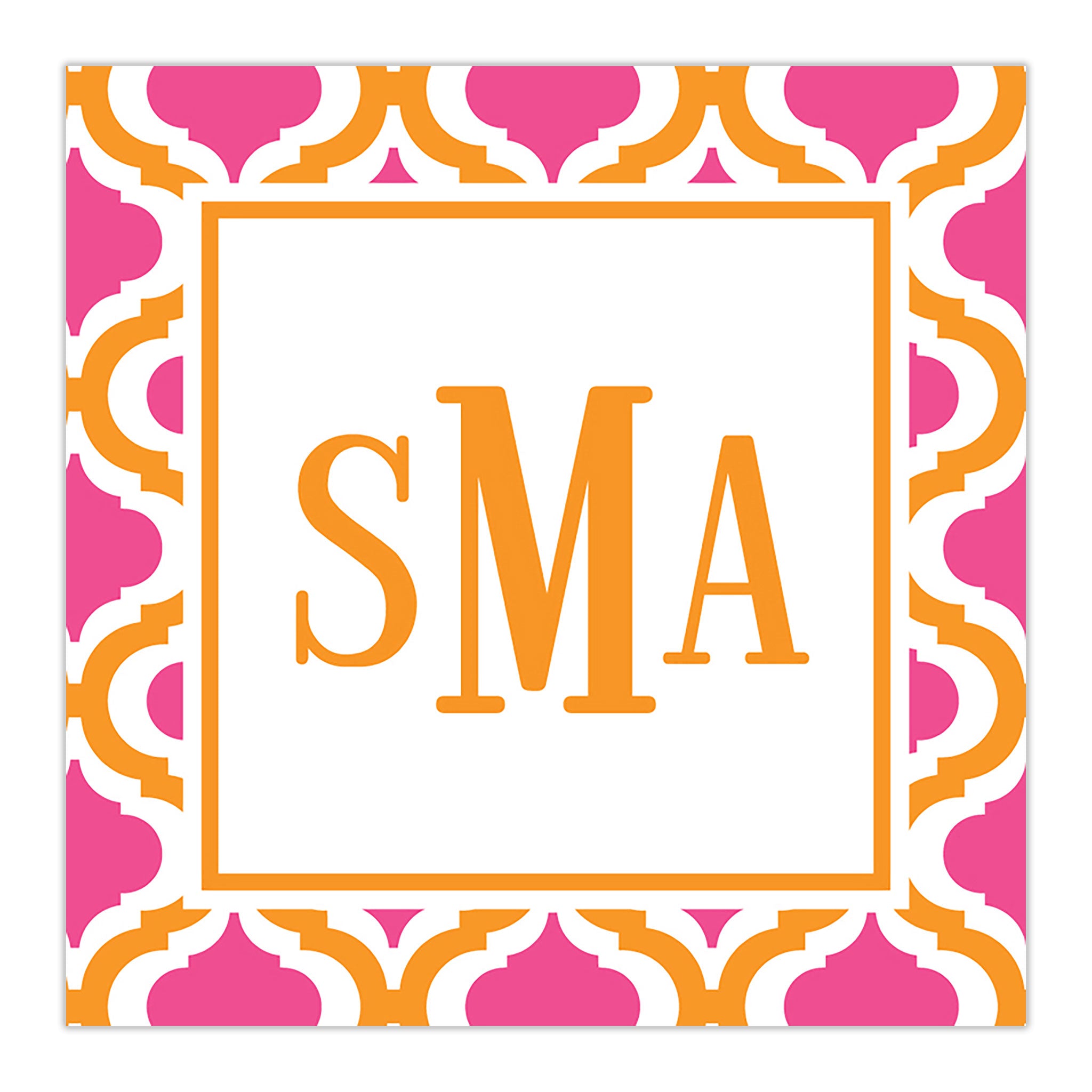 Kate Tangerine & Raspberry Square Sticker