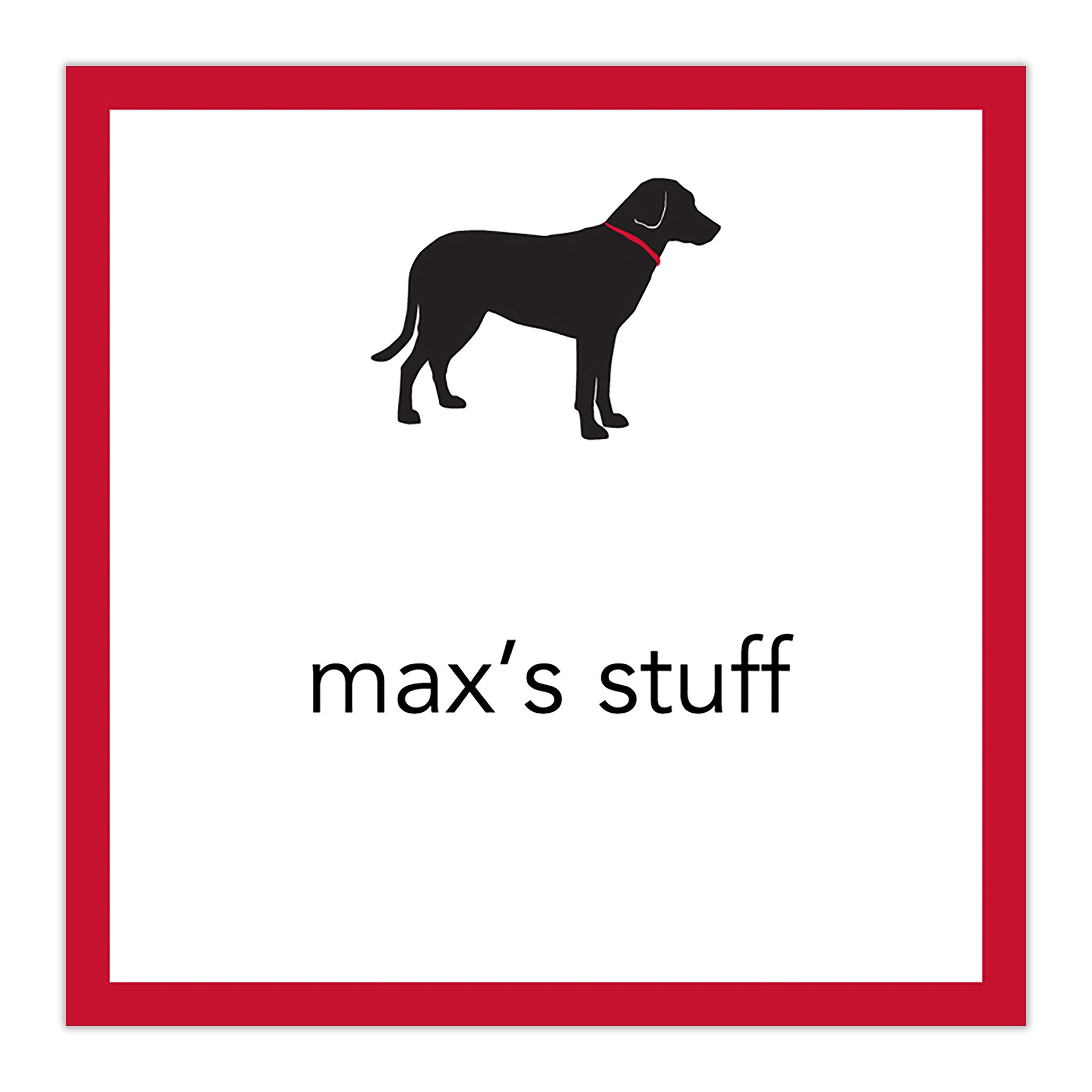 Lab Black Square Sticker