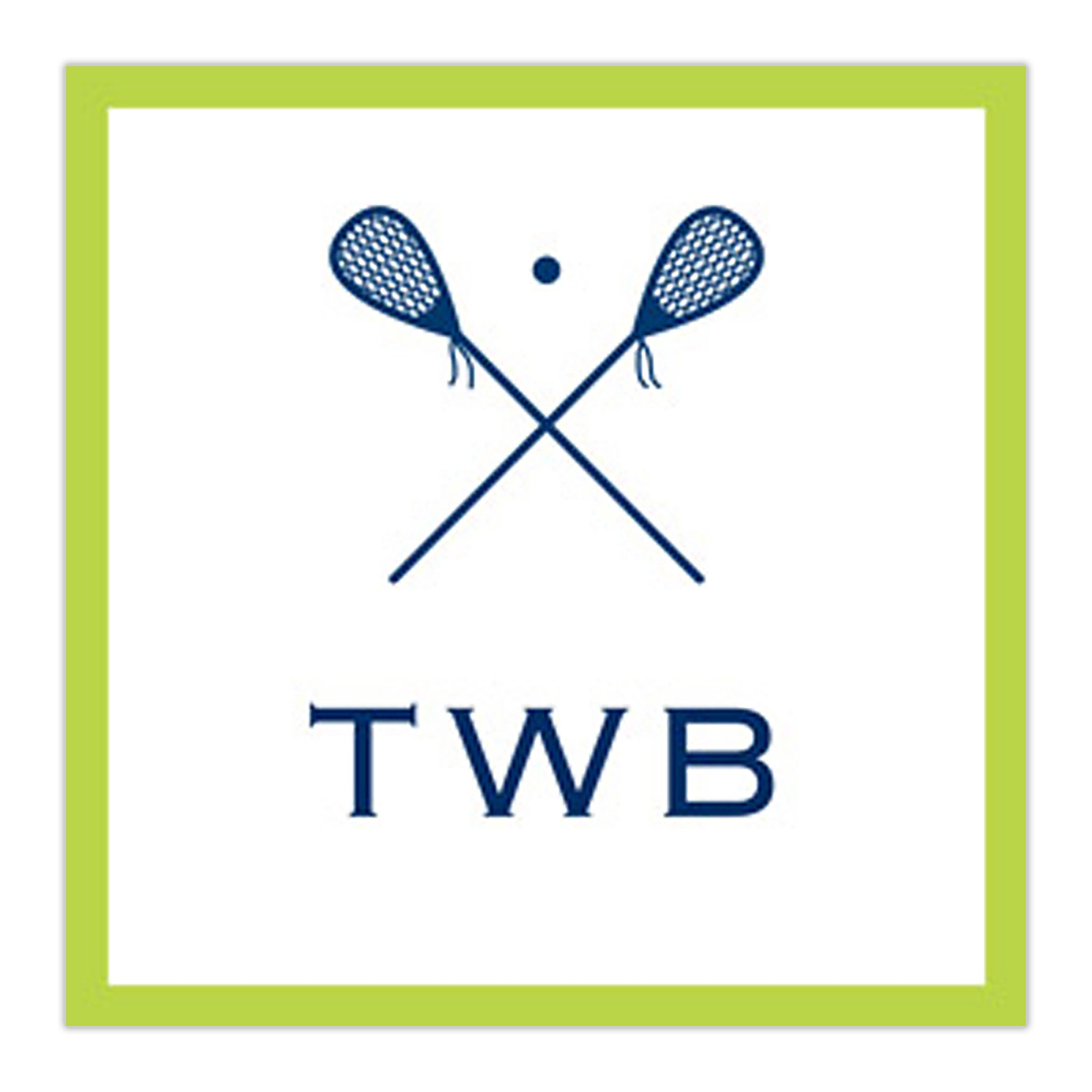 Lacross Square Sticker