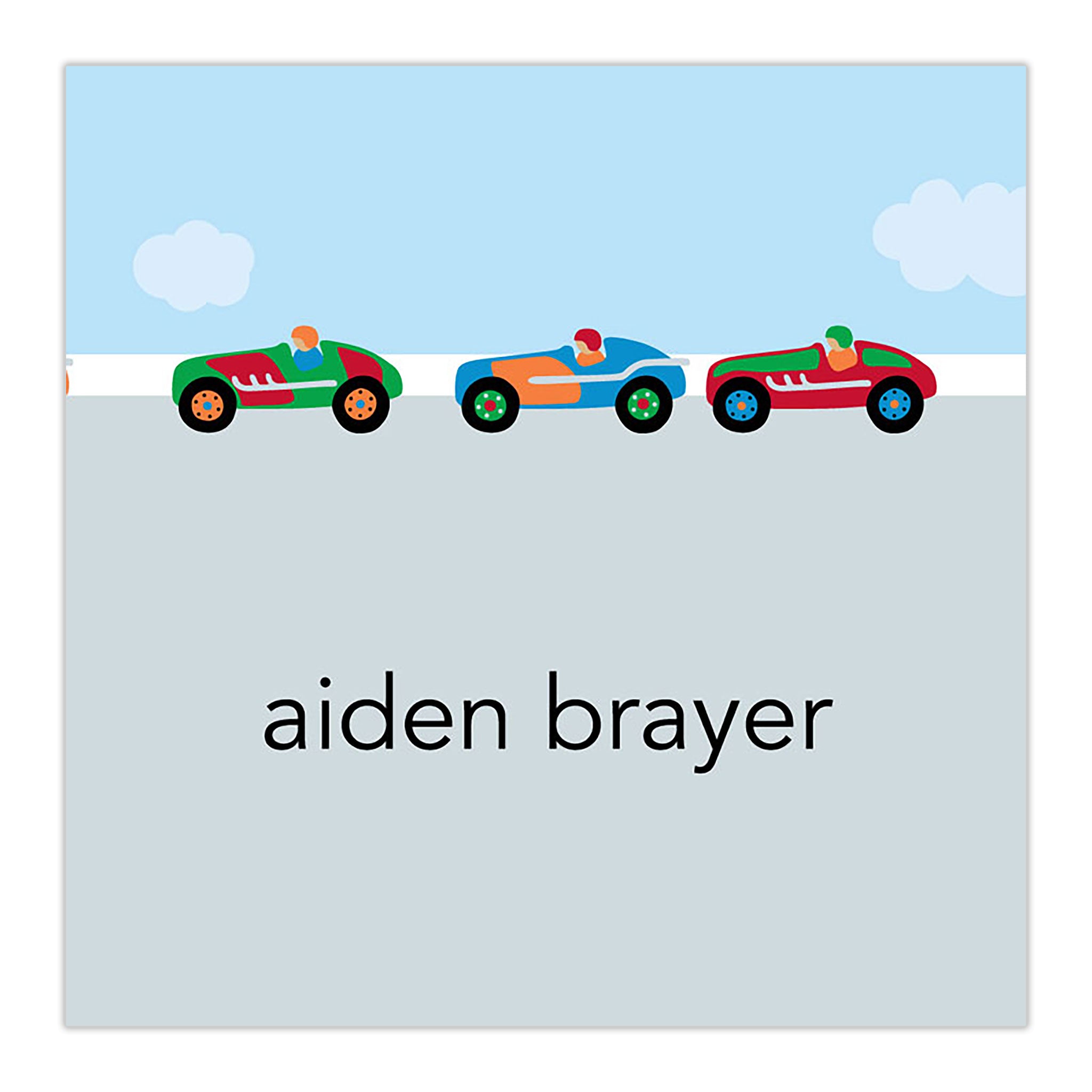 Race Cars Square Sticker