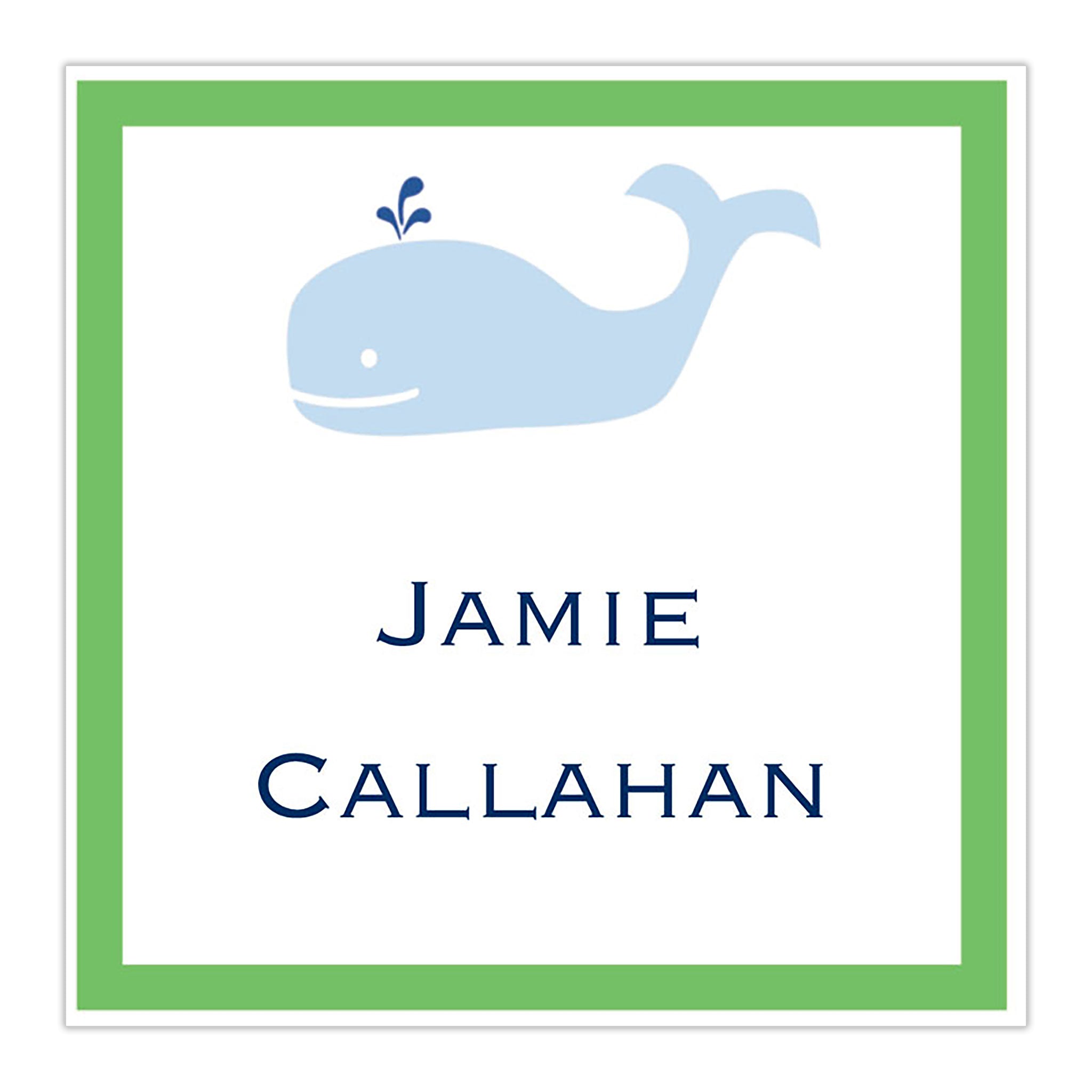 Whale Square Sticker