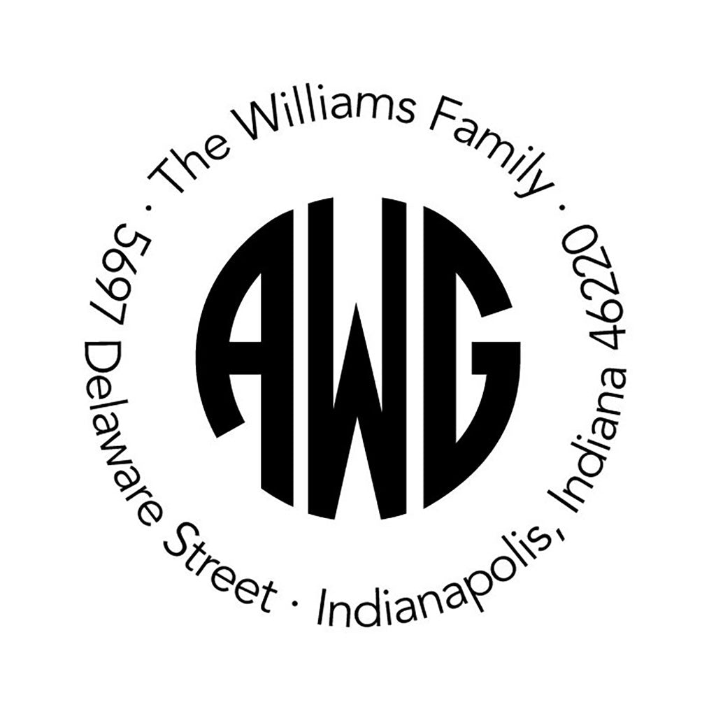 Circle Monogram Stamper