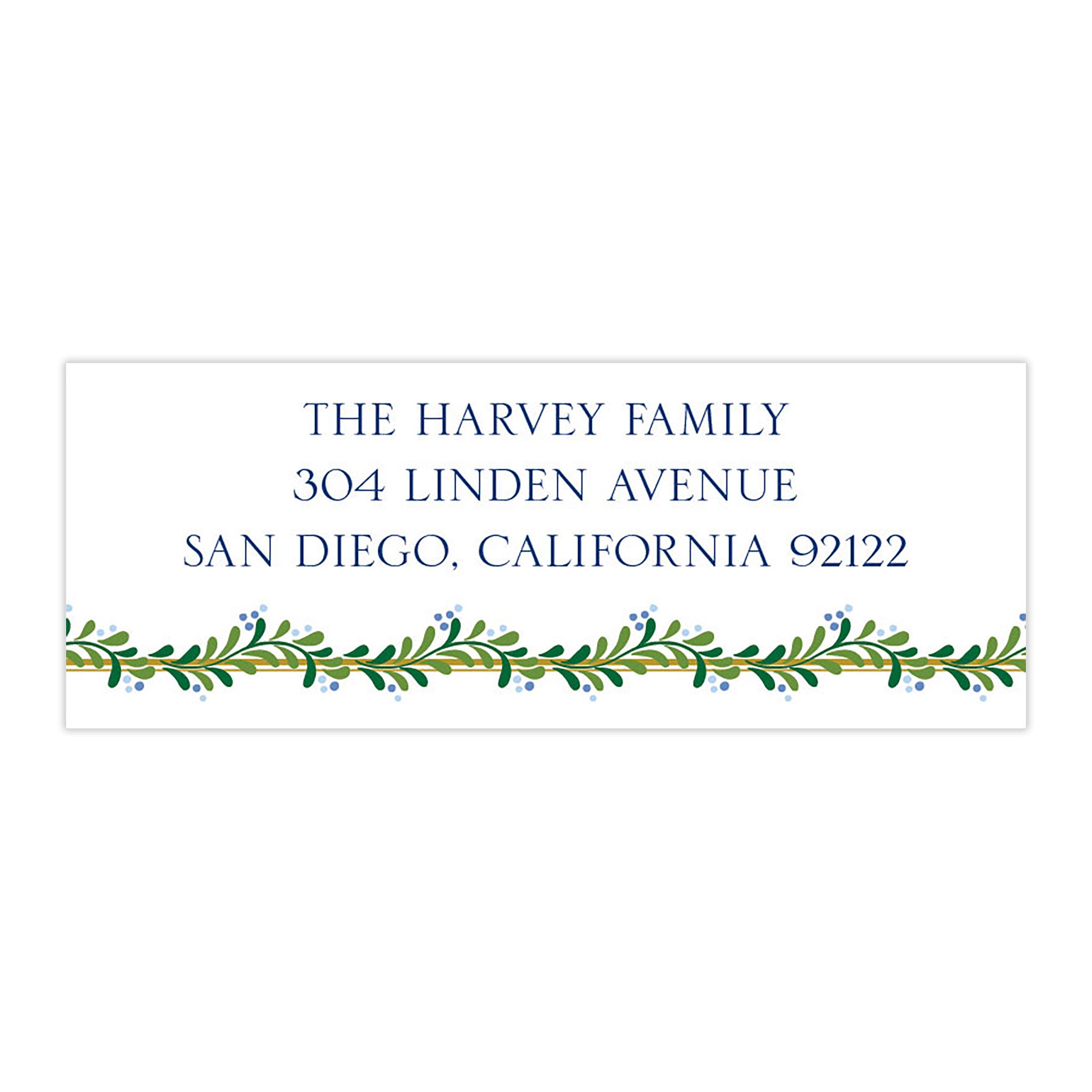 Green Swag with Blue Berries