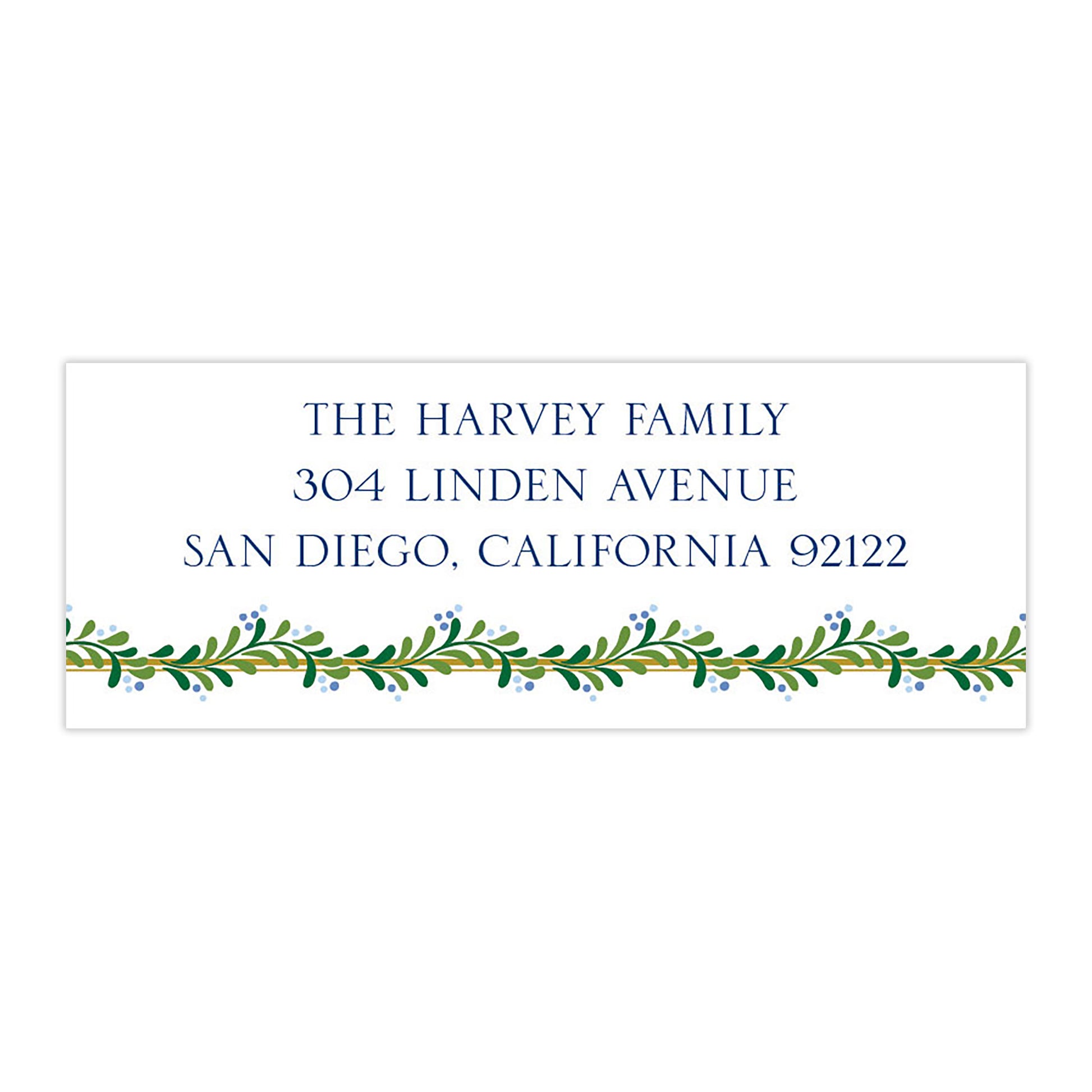 Green Swag with Blue Berries