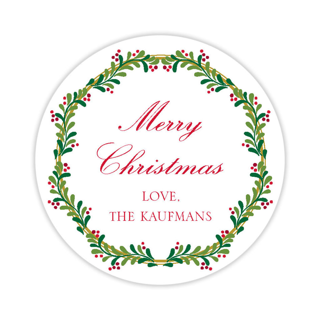 Green Swag with Red Berries