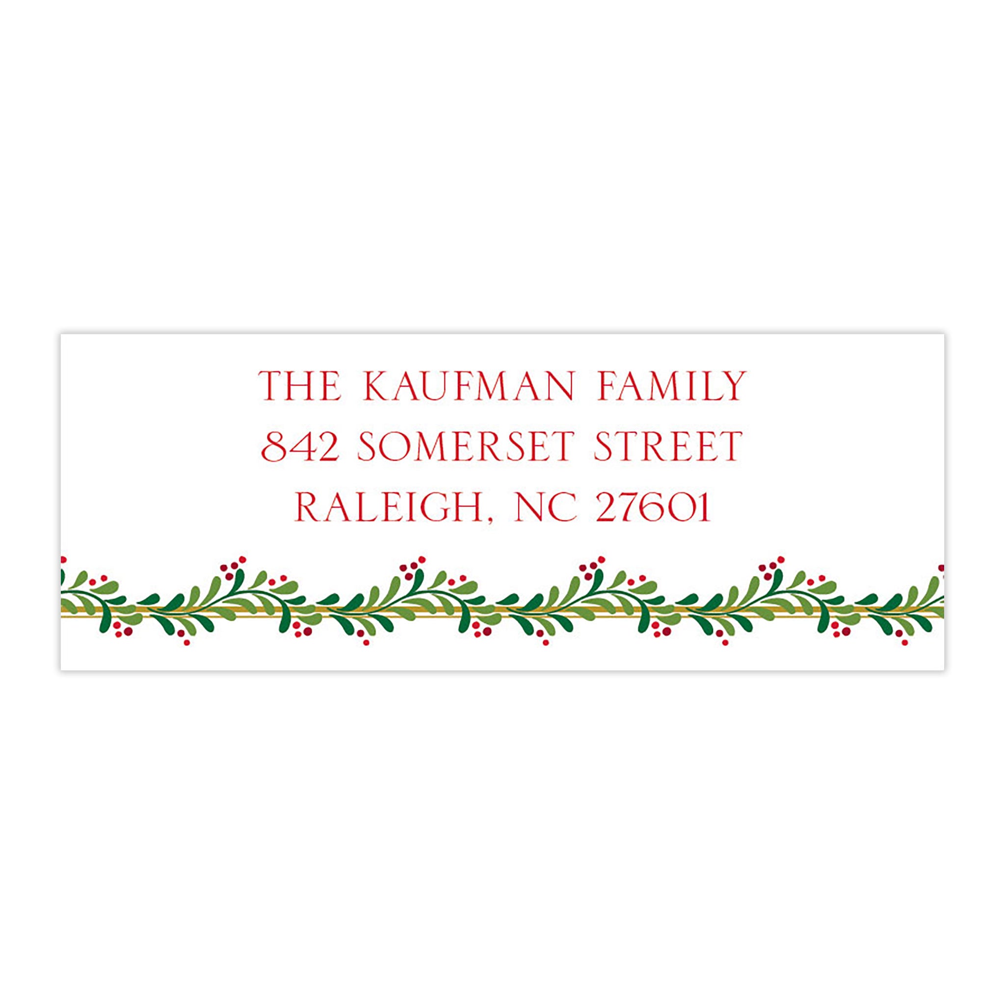 Green Swag with Red Berries