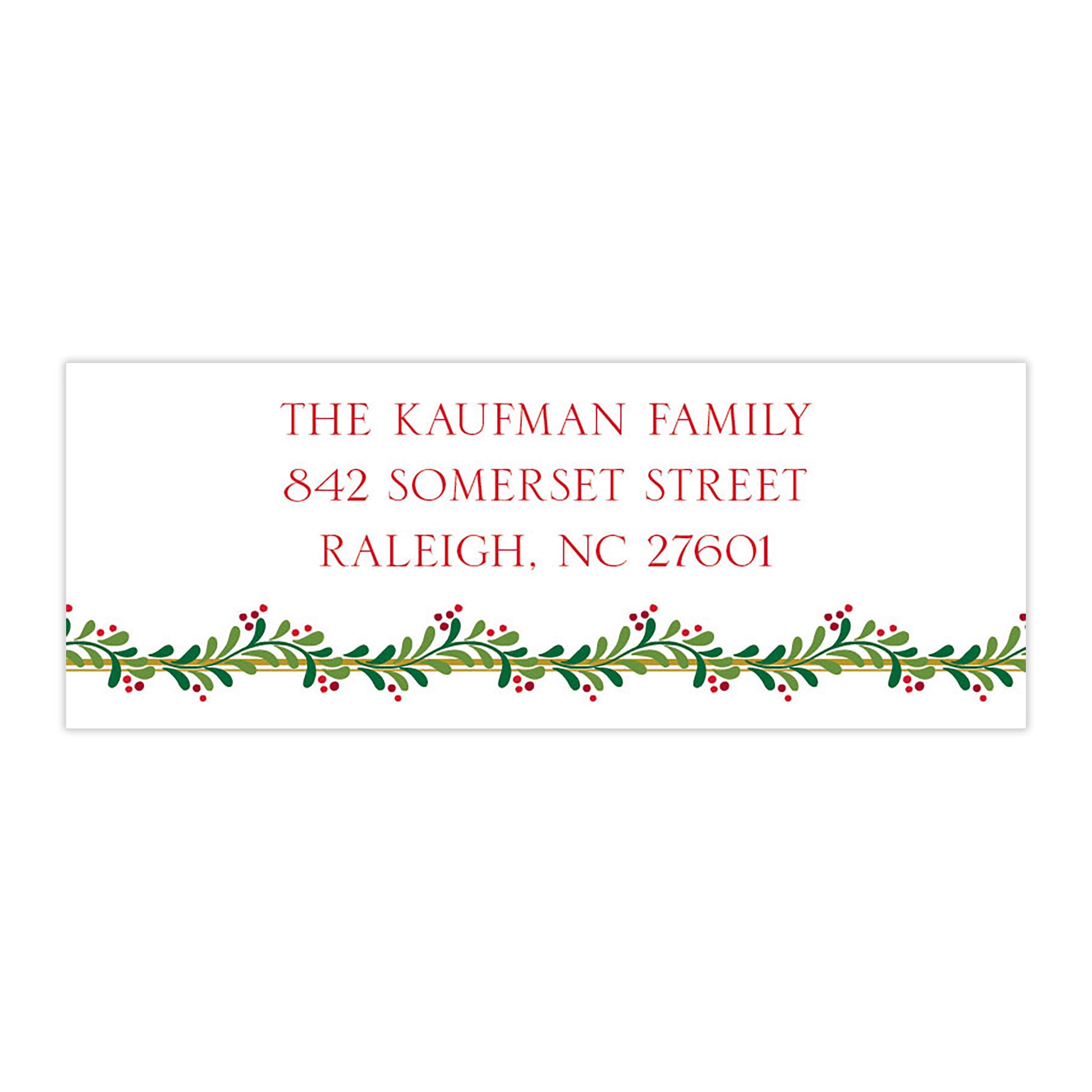 Green Swag with Red Berries