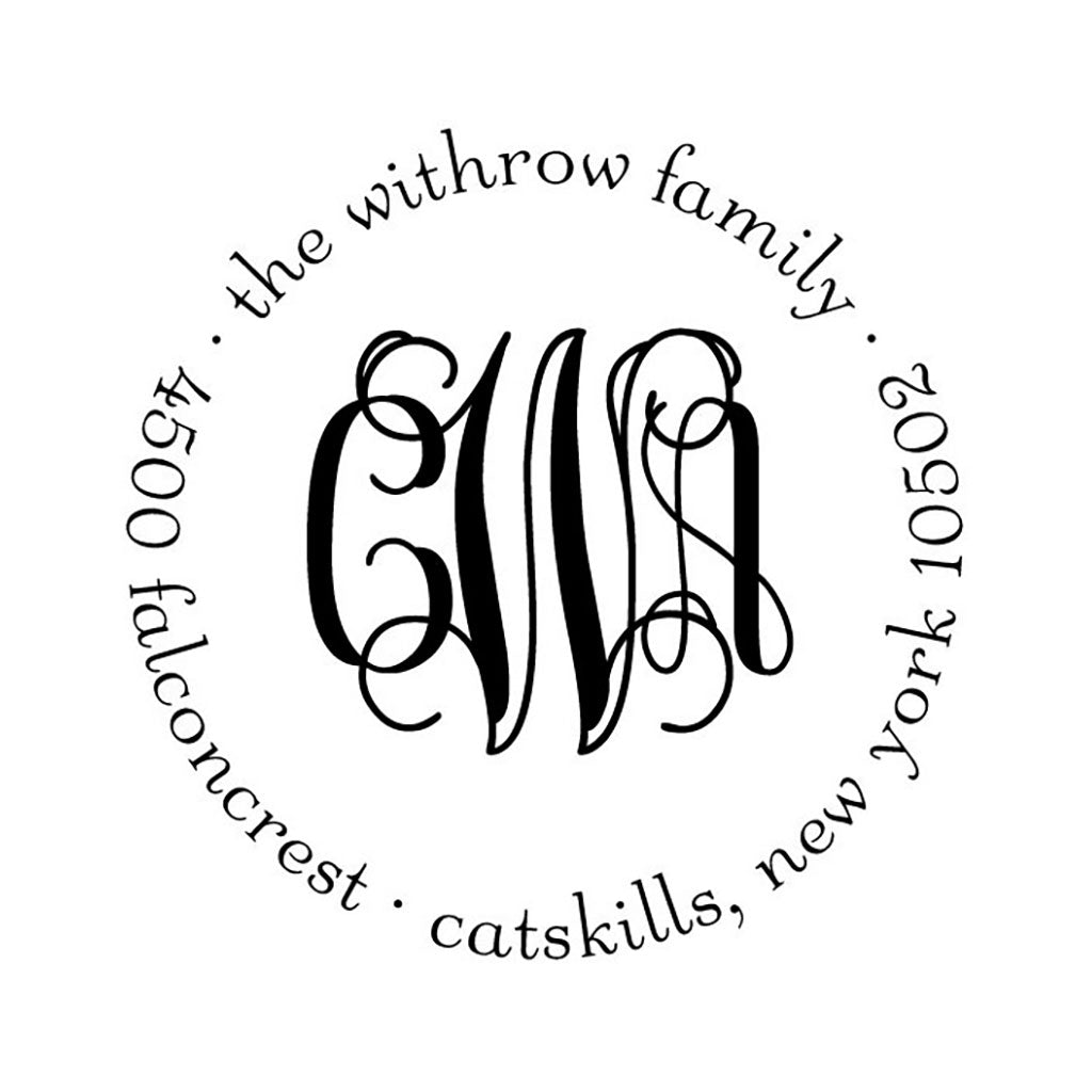Script Exp Monogram Script Monogram Stamper – Robin's Nest